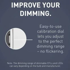 Radiant 450-Watt Single Pole/3-Way LED/CFL/Incandescent Dimmer with Wall Plate, White by Legrand 24 Radiant 450-Watt Single Pole/3-Way LED/CFL/Incandescent Dimmer with Wall Plate, White by Legrand -Legrand Sales white legrand dimmers rhcl453pwpw 1f 1000