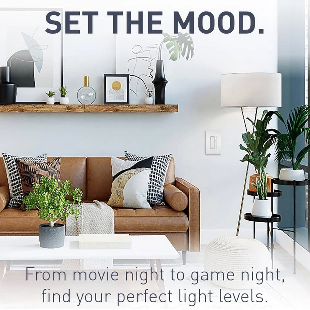 Radiant 450-Watt Single Pole/3-Way LED/CFL/Incandescent Dimmer with Wall Plate, White by Legrand 11 Radiant 450-Watt Single Pole/3-Way LED/CFL/Incandescent Dimmer with Wall Plate, White by Legrand - Image 9