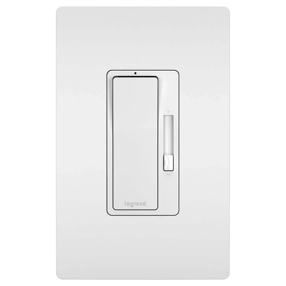 Radiant 450-Watt Single Pole/3-Way LED/CFL/Incandescent Dimmer with Wall Plate, White by Legrand 3 Radiant 450-Watt Single Pole/3-Way LED/CFL/Incandescent Dimmer with Wall Plate, White by Legrand