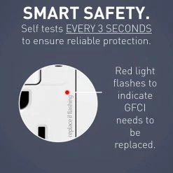 Radiant 15 Amp 125-Volt Tamper Resistant Self-Test GFCI Duplex Outlet with Type A/C USB, White by Legrand -Legrand Sales white legrand electrical outlets receptacles 1597trusbacwc4 4f 1000