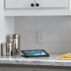 Radiant 15 Amp 125-Volt Tamper Resistant Self-Test GFCI Duplex Outlet with Type A/C USB, White by Legrand -Legrand Sales white legrand electrical outlets receptacles 1597trusbacwc4 66 1000