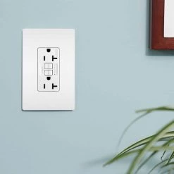 Radiant 20 Amp 125-Volt Self-Test GFCI Duplex Outlet, White (3-Pack) by Legrand -Legrand Sales white legrand electrical outlets receptacles 2097w3pkcc4 66 1000