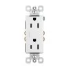 Radiant 15 Amp 125-Volt Tamper Resistant Decorator Duplex Outlet, White by Legrand -Legrand Sales white legrand electrical outlets receptacles 885trwcc12 64 1000