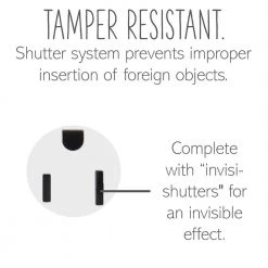 Adorne 15 Amp 125-Volt Tamper Resistant 1-Gang Pop-Out Outlet, White by Legrand -Legrand Sales white legrand electrical outlets receptacles arptr151gw2 1f 1000