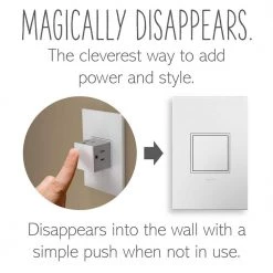 Adorne 15 Amp 125-Volt Tamper Resistant 1-Gang Pop-Out Outlet, White by Legrand -Legrand Sales white legrand electrical outlets receptacles arptr151gw2 4f 1000