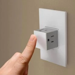 Adorne 15 Amp 125-Volt Tamper Resistant 1-Gang Pop-Out Outlet with Wall Plate, White by Legrand -Legrand Sales white legrand electrical outlets receptacles arptr151gw2wp c3 1000