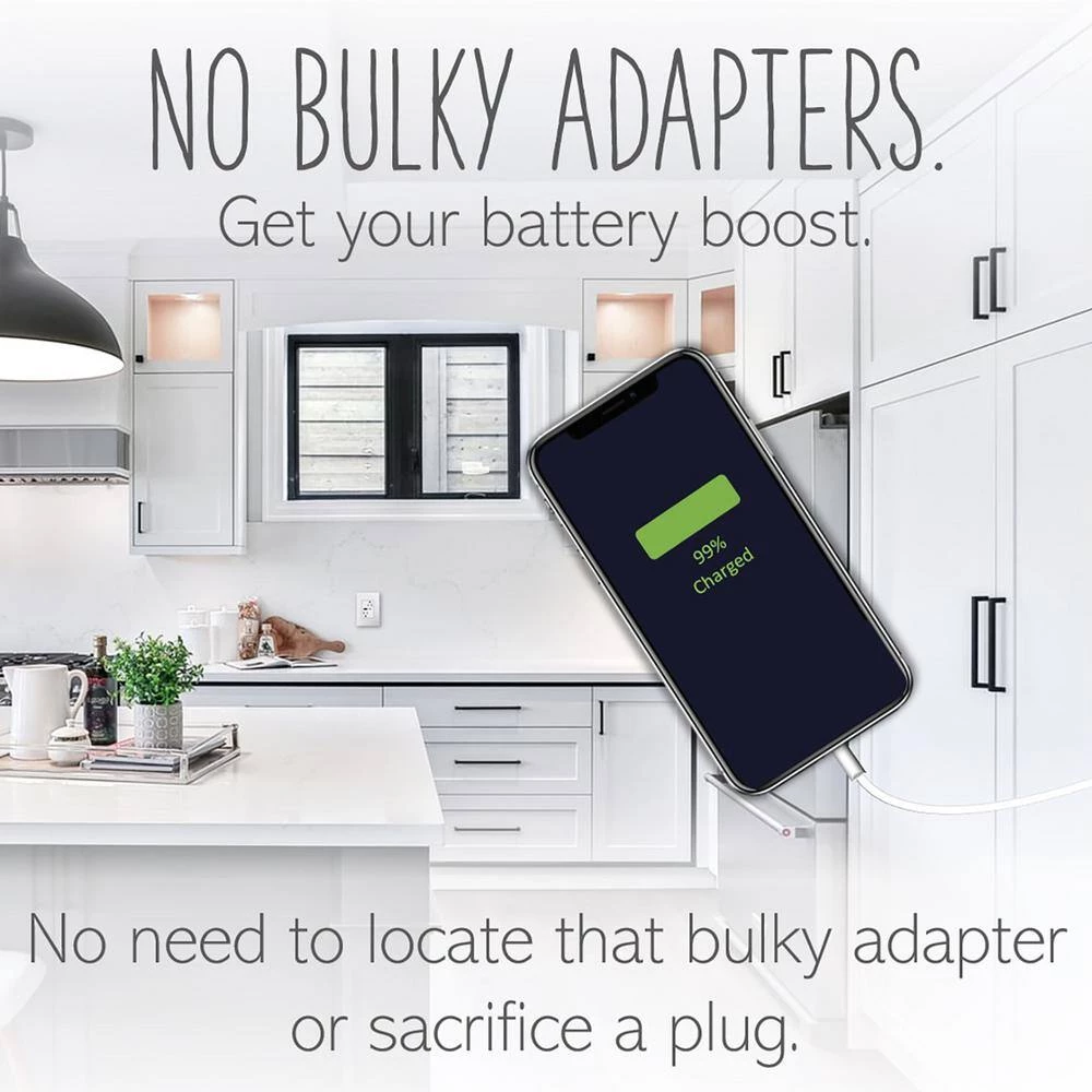 Adorne 20 Amp 120-Volt Duplex Outlet with 6.0 Amp Type A/C USB, White by Legrand 7 Adorne 20 Amp 120-Volt Duplex Outlet with 6.0 Amp Type A/C USB, White by Legrand - Image 5