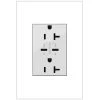 Adorne 20 Amp Tamper-Resistant Duplex Outlet with Ultra-Fast 6A PLUS 30W Power Delivery USB Type-C/C, White by Legrand -Legrand Sales white legrand electrical outlets receptacles artrusb20pd30w4 64 1000