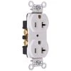 Pass and Seymour 20 Amp 125-Volt Commercial Grade Backwire Duplex Outlet, White by Legrand 2 Pass and Seymour 20 Amp 125-Volt Commercial Grade Backwire Duplex Outlet, White by Legrand -Legrand Sales white legrand electrical outlets receptacles crb5362wcc12 64 1000