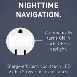 Radiant 15 Amp 125-Volt Tamper Resistant Night Light Decorator Duplex Outlet, White by Legrand -Legrand Sales white legrand electrical outlets receptacles ntl885trwcc6 44 1000
