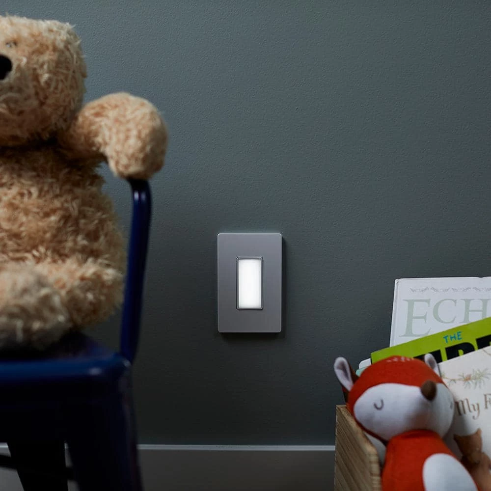 Radiant 125-Volt Full Night Light Decorator Duplex Outlet, White by Legrand 4 Radiant 125-Volt Full Night Light Decorator Duplex Outlet, White by Legrand - Image 2