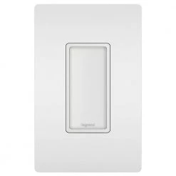 Radiant 15 Amp 125-Volt Full Night Light Decorator Faceless Outlet with Wall Plate, White by Legrand