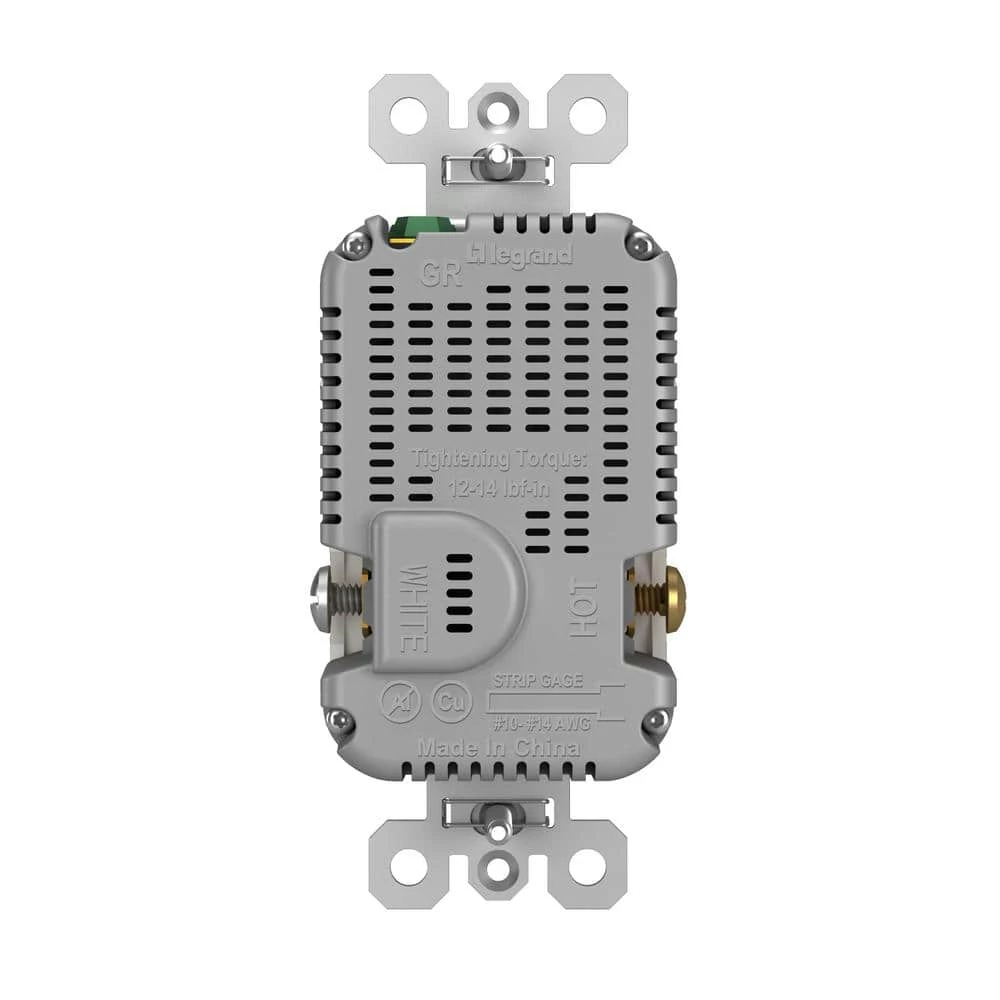 Radiant 15 Amp 125-Volt Tamper-Resistant Duplex Outlet with Ultra-Fast 6A PLUS 30W Power Delivery USB C/C, White by Legrand 5 Radiant 15 Amp 125-Volt Tamper-Resistant Duplex Outlet with Ultra-Fast 6A PLUS 30W Power Delivery USB C/C, White by Legrand - Image 3