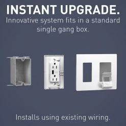 Radiant 15 Amp 125-Volt Decorator Duplex Tamper Resistant USB Wireless Charger with Wall Plate USB, White by Legrand -Legrand Sales white legrand electrical outlets receptacles rwc826usbwccv2 1f 1000