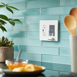 Radiant 15 Amp 125-Volt Decorator Duplex Tamper Resistant USB Wireless Charger with Wall Plate USB, White by Legrand -Legrand Sales white legrand electrical outlets receptacles rwc826usbwccv2 66 1000