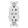 Radiant 20 Amp 125-Volt Tamper-Resistant Duplex Outlet with Ultra-Fast PLUS Power Delivery USB C/C, White by Legrand 1 Radiant 20 Amp 125-Volt Tamper-Resistant Duplex Outlet with Ultra-Fast PLUS Power Delivery USB C/C, White by Legrand -Legrand Sales white legrand electrical outlets receptacles tr20usbpdw 64 1000