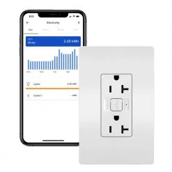 Radiant with Netatmo 20 Amp Decorator Duplex Smart Outlet, White by Legrand