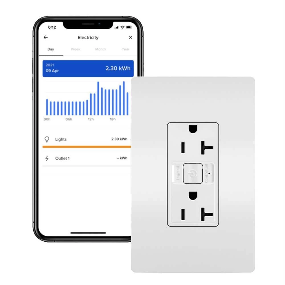 Radiant with Netatmo 20 Amp Decorator Duplex Smart Outlet, White by Legrand 3 Radiant with Netatmo 20 Amp Decorator Duplex Smart Outlet, White by Legrand