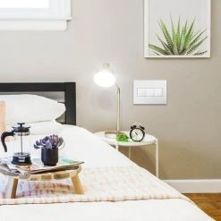 Adorne Touch 15 Amp Single-Pole/3-Way Switch, White by Legrand -Legrand Sales white legrand light switches asth1532w2 66 1000