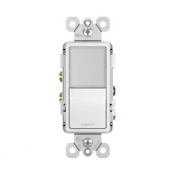 Radiant 15 Amp 120-Volt Single-Pole/3-Way Rocker Light Switch with Night Light, White by Legrand