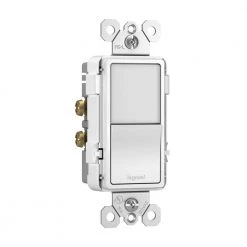 Radiant 15 Amp 120-Volt Single-Pole/3-Way Rocker Light Switch with Night Light, White by Legrand 14 Radiant 15 Amp 120-Volt Single-Pole/3-Way Rocker Light Switch with Night Light, White by Legrand -Legrand Sales white legrand light switches ntl873wcc6 c3 1000