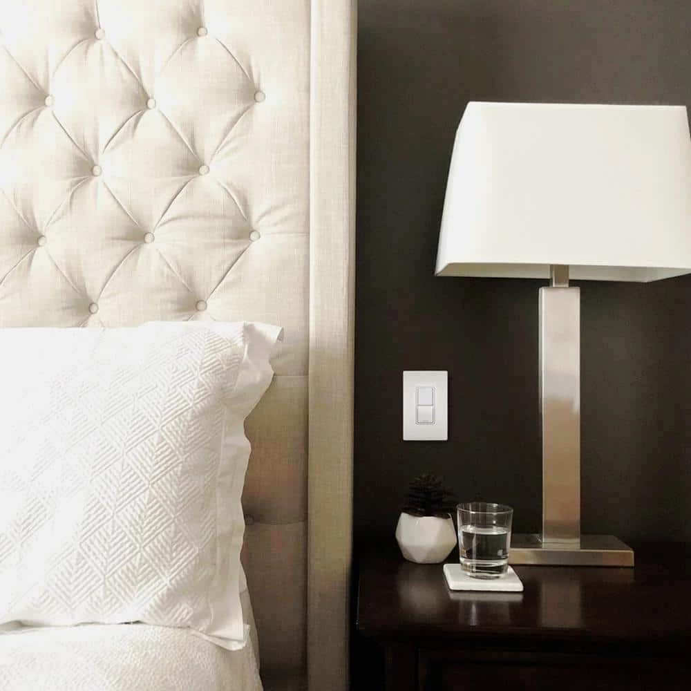 Radiant 15 Amp 120-Volt Single-Pole/3-Way Rocker Light Switch with Night Light, White by Legrand 4 Radiant 15 Amp 120-Volt Single-Pole/3-Way Rocker Light Switch with Night Light, White by Legrand - Image 2