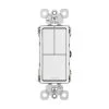 Radiant 15 Amp 120-Volt 3-Switch 3-Way Plus 2 Single-Pole Combination Decorator Rocker Light Switch, White by Legrand -Legrand Sales white legrand light switches rcd113wcc6 64 1000