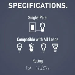 Radiant 15 Amp 120-Volt Single-Pole Momentary Contact Garbage Disposal Decorator/Rocker Light Switch, White by Legrand -Legrand Sales white legrand light switches tm870stmwcc6 fa 1000