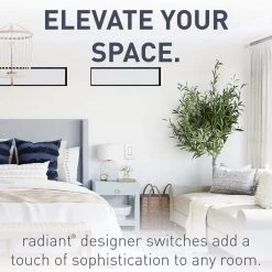 Radiant 15 Amp 120-Volt Single-Pole Decorator/Rocker Light Switch White (10-Pack) by Legrand -Legrand Sales white legrand light switches tm870wcp6 44 1000