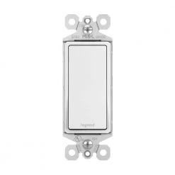 Radiant 15 Amp 120-Volt 3-Way Decorator/Rocker Light Switch, White (5-Pack) by Legrand