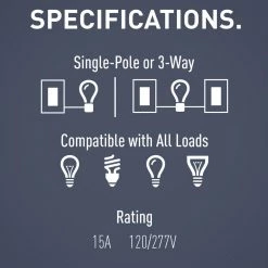 Radiant 15 Amp 120-Volt 3-Way Decorator/Rocker Light Switch, White (5-Pack) by Legrand -Legrand Sales white legrand light switches tm873wcp4 fa 1000