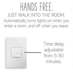 Adorne Sensa 15 Amp 3-Way/Single-Pole Occupancy Switch, White by Legrand -Legrand Sales white legrand motion sensors asos32w4 c3 1000