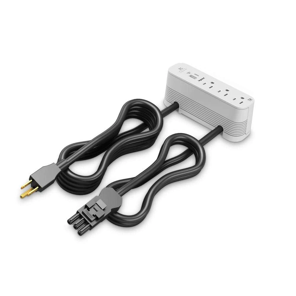 Wiremold ModPower 10 ft. Cord White 3-Outlet Primary Unit Surface Mount Power Strip with USB A/C by Legrand 3 Wiremold ModPower 10 ft. Cord White 3-Outlet Primary Unit Surface Mount Power Strip with USB A/C by Legrand