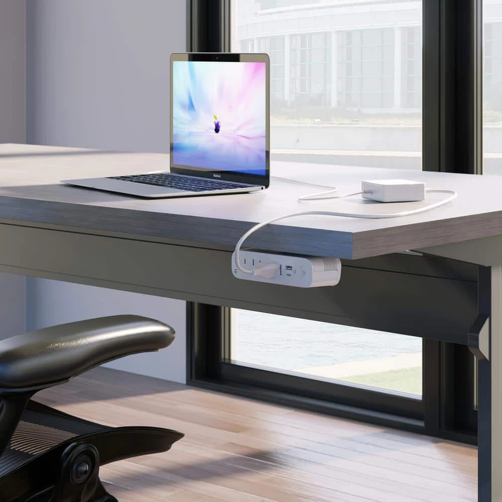 Wiremold ModPower 10 ft. Cord White 3-Outlet Primary Unit Surface Mount Power Strip with USB A/C by Legrand 7 Wiremold ModPower 10 ft. Cord White 3-Outlet Primary Unit Surface Mount Power Strip with USB A/C by Legrand - Image 5