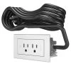 6 ft. Cord 15 Amp 2-Outlet Radiant Furniture Power Strip in White by Legrand -Legrand Sales white legrand power strips rd2rwh 64 1000