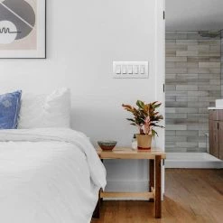 Radiant 5 Gang 5-Decorator Rocker Screwless Wall Plate, White (1-Pack) by Legrand 14 Radiant 5 Gang 5-Decorator Rocker Screwless Wall Plate, White (1-Pack) by Legrand -Legrand Sales white legrand rocker light switch plates rwp265w c3 1000