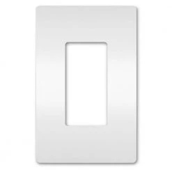 Radiant 1 Gang 1-Decorator Rocker Screwless Wall Plate, White (1-Pack) by Legrand