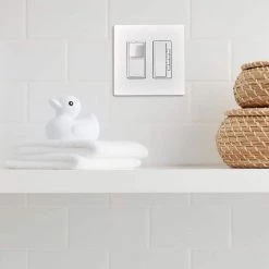 Radiant 4 Button 60-Minutes, 40-Minutes, 20-Minutes, 10-Minutes Indoor Digital Countdown Timer, White by Legrand -Legrand Sales white legrand timers rt2wccv4 40 1000