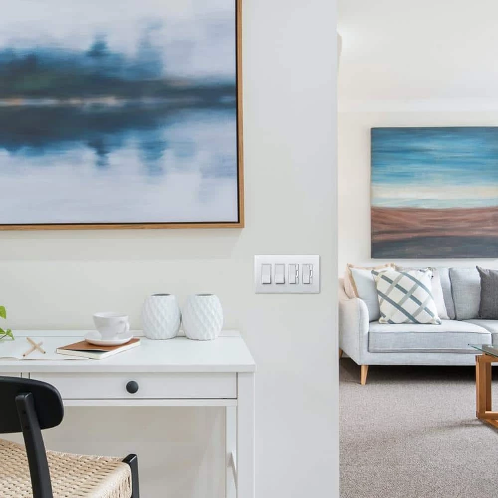 Radiant 450-Watt Single Pole/3-Way LED/CFL/Incandescent Dimmer, White/Light Almond/Ivory by Legrand 6 Radiant 450-Watt Single Pole/3-Way LED/CFL/Incandescent Dimmer, White/Light Almond/Ivory by Legrand - Image 4