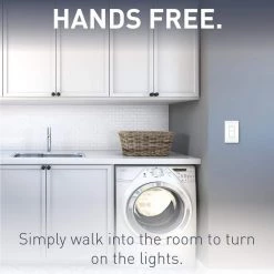 Radiant 600-Watt Passive Infrared Single-Pole Occupancy/Vacancy Sensor, White/Light Almond/Ivory by Legrand -Legrand Sales white light almond ivory legrand motion sensors rrw600utcccv4 4f 1000