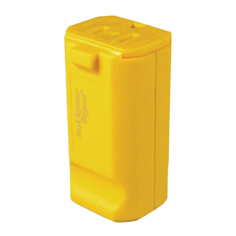 Pass & Seymour MaxGrip M3 15 Amp 125-Volt NEMA 5-15R Straight Blade Connector, Yellow by Legrand 3 Pass & Seymour MaxGrip M3 15 Amp 125-Volt NEMA 5-15R Straight Blade Connector, Yellow by Legrand